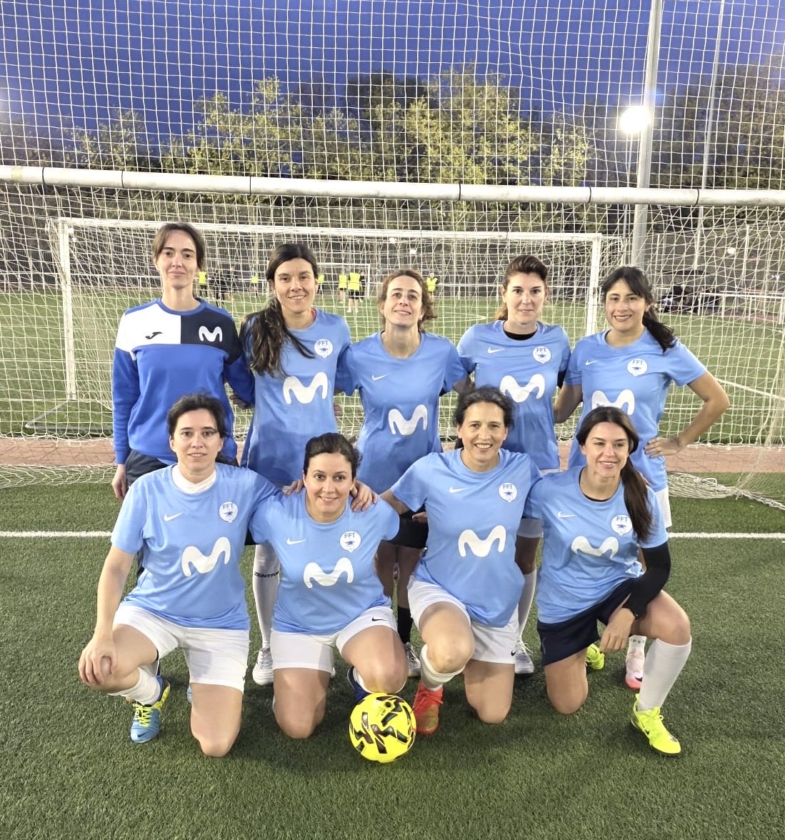 RCSport3's tweet photo. ⚽🔥 ¡Jornada inaugural disputada con gran emoción la Liga Femenina Fútbol 7 RC Interempresas! 🔥
Con el partido disputado ayer entre Sanitas , vigentes campeonas, y Telefónica (Movistar), queda completada la primera jornada de la 13 liga femenina de fútbol en Madrid. 🙌 https://t.co/Dc4t6YN8XN