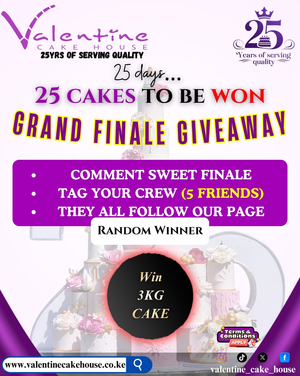 valentinecakes's tweet photo. Countless memories.

As we wrap up our 25 Yrs Anniversary Campaign, today isn’t just another post… it’s the FINAL TEST

For our day ones and our new family, this is your chance to show up, engage and walk away a winner

#valentinecakehouse #servingyouhappiness #25yrsanniversary https://t.co/v6lwImUbIs