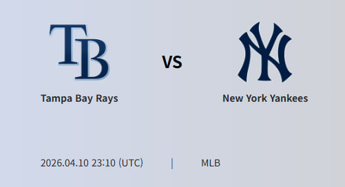 mariocapCh's tweet photo. Tampa Bay Rays vs New York Yankees

2026-04-10 23:10 UTC

The expected game flow suggests a contrast between Tampa Bay’s controlled approach and the Yankees’ explosive offense. While Tampa Bay may keep the...

Read More MARIOCAP TIPSTER
https://t.co/aUhPDFX9Hu https://t.co/0SJBsse3Iu