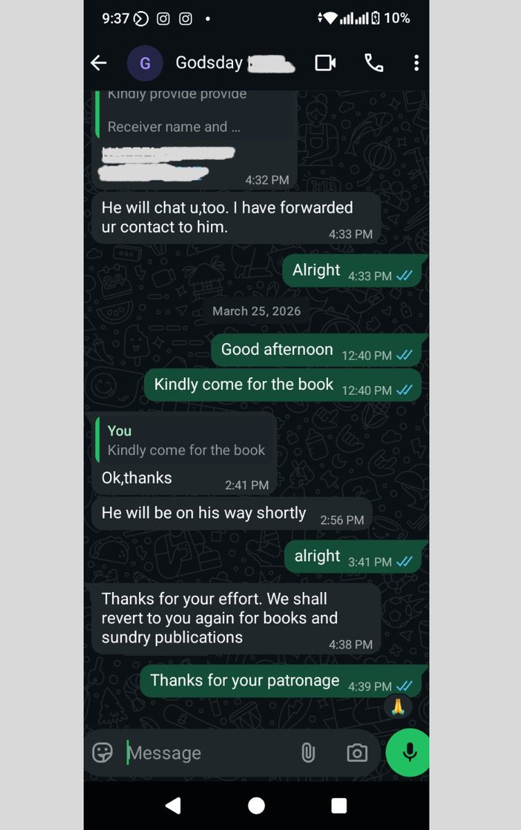 Buybooksng's tweet image. Still Thinking About Patronizing Us?
Don't just take our word for it, our customers says it best!

Join thousands of happy customers today and experience quality you can trust.

Order : 🌐buybooks.ng
09060004528 | 08060310649
#reviewspotlight #books #happycustomer