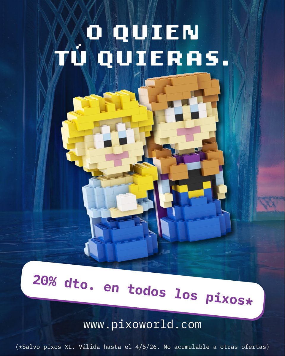 pixoworld's tweet image. El #DíadelaMadre ❤️ puede ser un día de sentimientos encontrados… pero lo que encuentras ya en pixoworld.com es un 20% de descuento 🤭

#oferta #promo

(*Salvo pixos XL. Válida hasta el 4/5/26. No acumulable a otras ofertas)