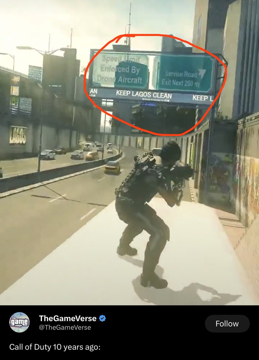 This particular scene was set in Lagos Nigeria, call of duty really had high hopes for Nigeria 🥲