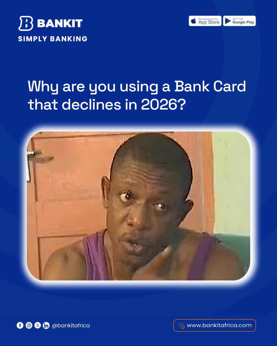 Say goodbye to declined cards and hello to seamless banking with Bankit.

#SmartBanking #FinancialFreedom #BankingMadeEasy #MoneyMatters #BankitAfrica