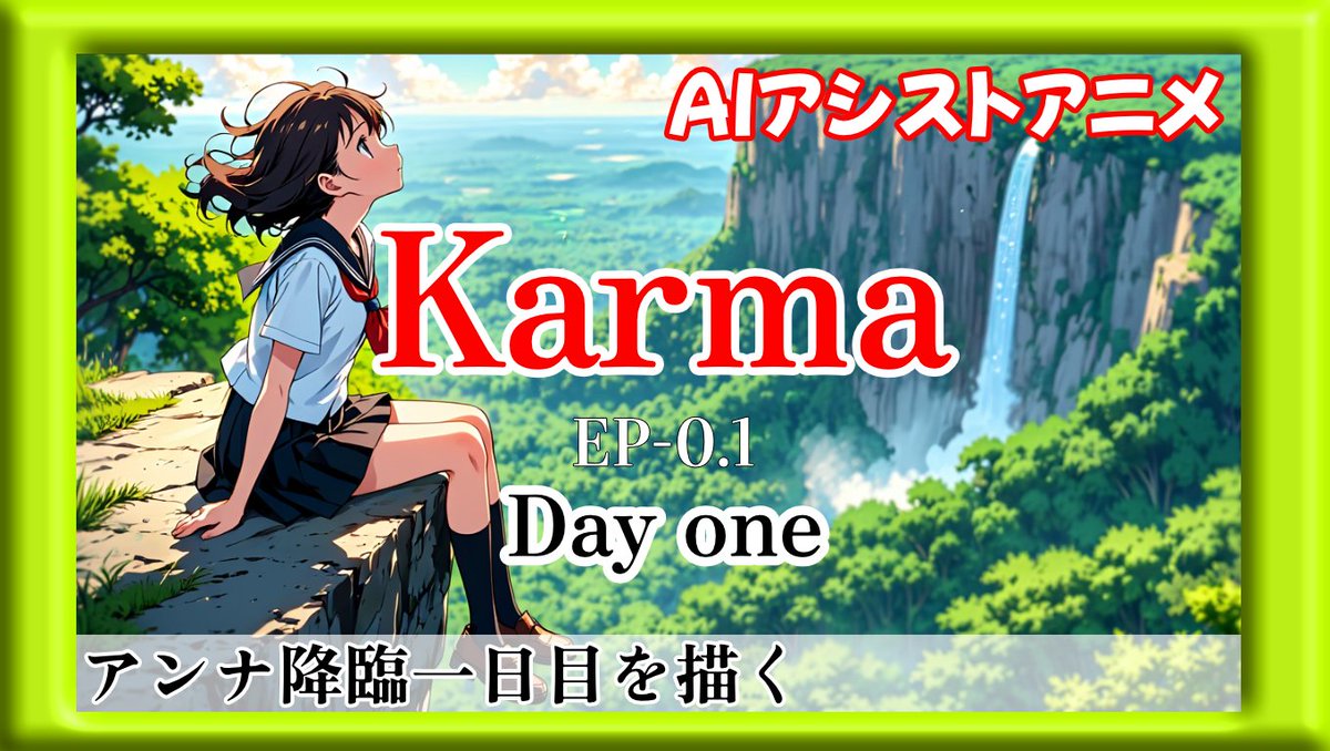ai_illust_akira's tweet image. #AIアシストアニメ
#AIアニメ
#Karma

エピソード0.1「Day one」
お付き合いいただきましてありがとうございました♪
普段の消費されるコンテンツ作りとは真逆の性質で、Xでもyoutubeでもアルゴリズムから嫌われていますが、
負けじと次も作ります。
次は「アンナが初めてオーラ攻撃を体得した時の話」