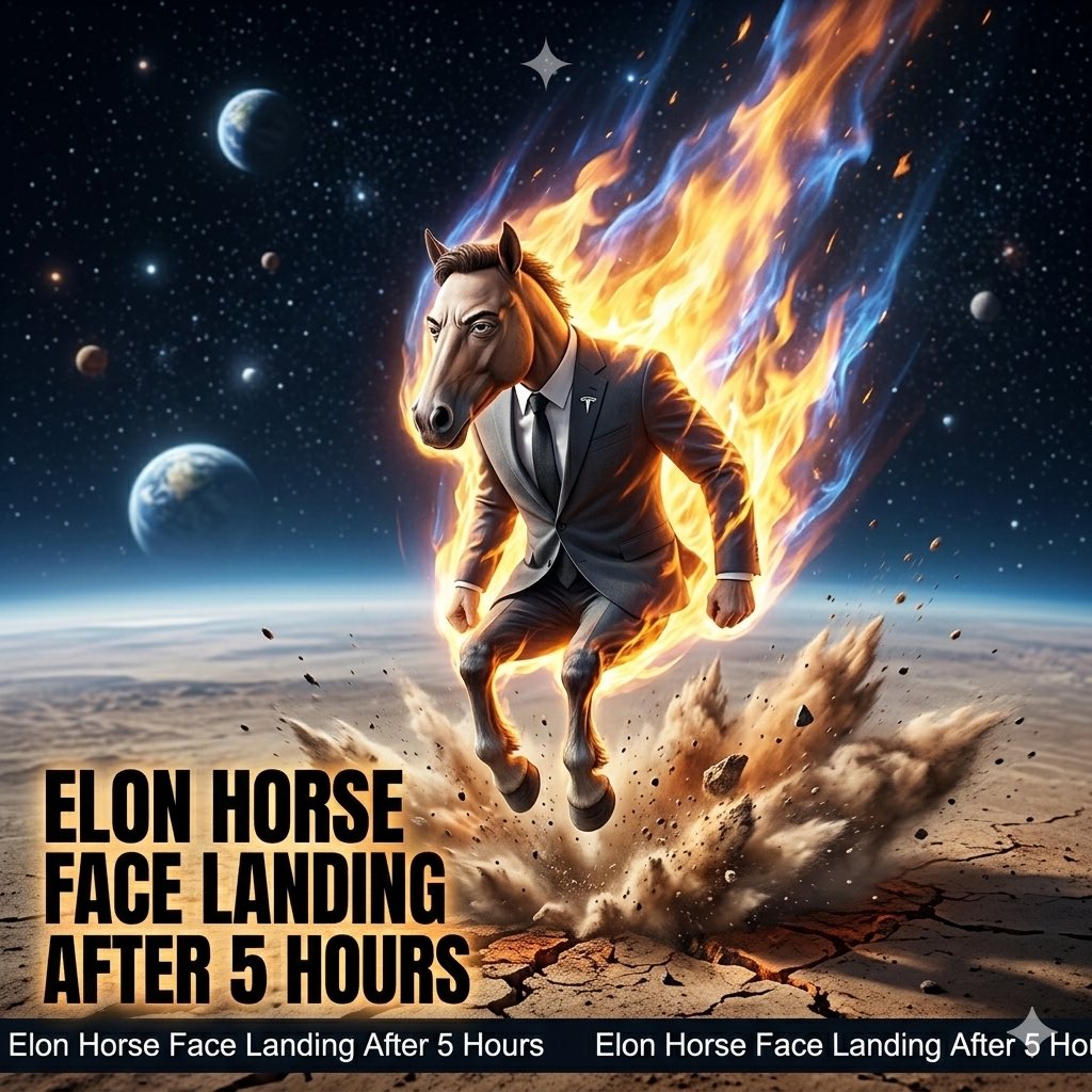 Elon Horse Face tweet media