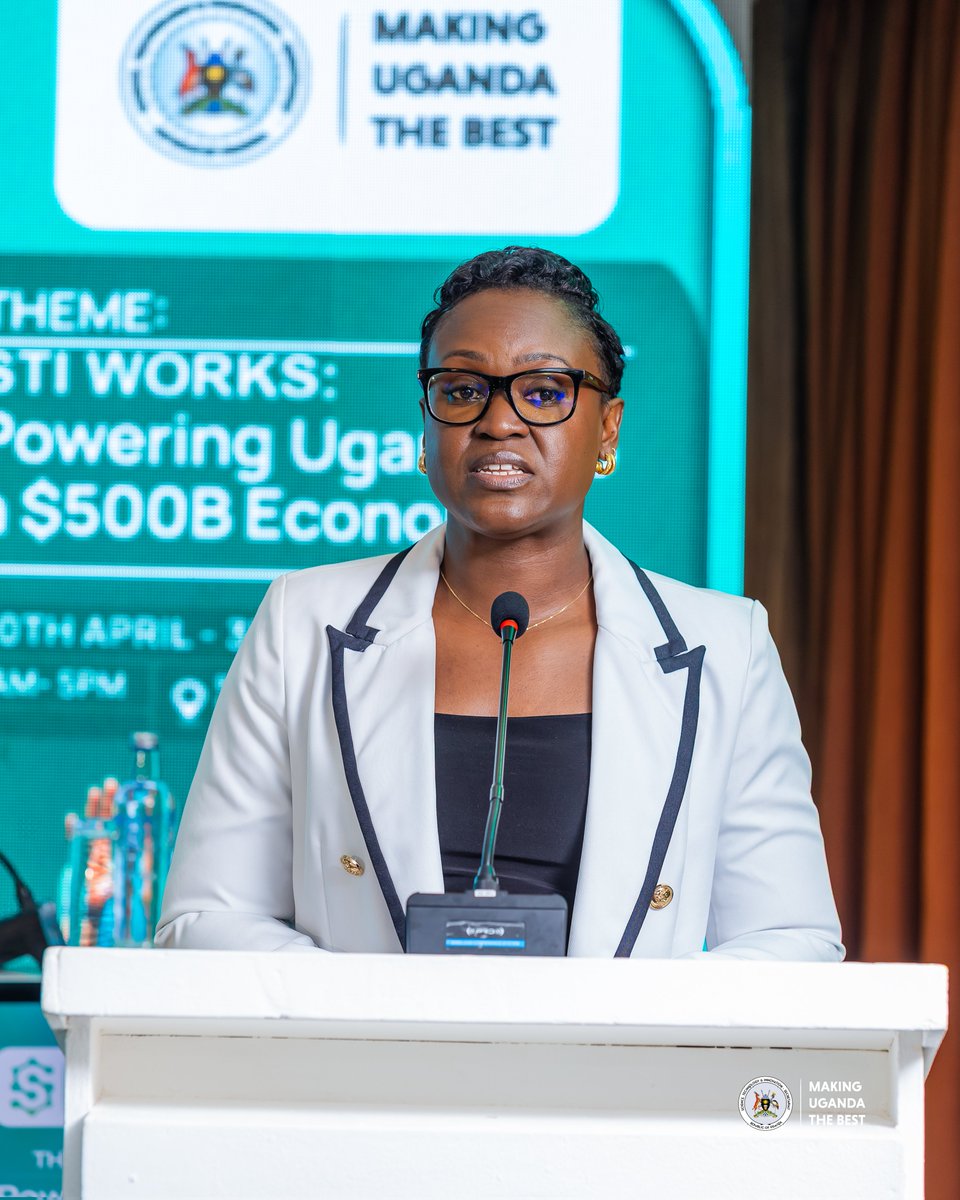 gad_rogers's tweet photo. 'We are announcing a national hackathon inviting teams of 3–5 members to develop innovative solutions to Uganda's challenges.

The call for participation will be released next week on our social media channels. Winning teams will receive project funding of up to 300–500 million Uganda shillings for their proposed solutions. 

We will also host domestic investor engagement sessions, recognizing local investors' ability to support and scale Ugandan innovations. Investment clubs and individual investors are invited to explore our STI initiatives, innovators, innovations, and investment opportunities.'
- Cathy Muhumuza, @STIsecretariat 

#STIWorksUg
#MadeInUganda #NSWUg2026