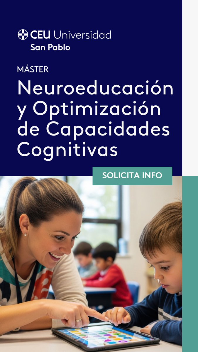 _saraGS's tweet photo. Arranca el Máster en Neuroeducación - Optimización de las Capacidades Cognitivas, en @USPCEU, después de mucho trabajo, esfuerzo e ilusión. Es un máster universitario oficial, y completamente online. Inicio 0ctubre 2026. Más información: https://t.co/c6R26p4Ywx https://t.co/AQ3F45yoP7