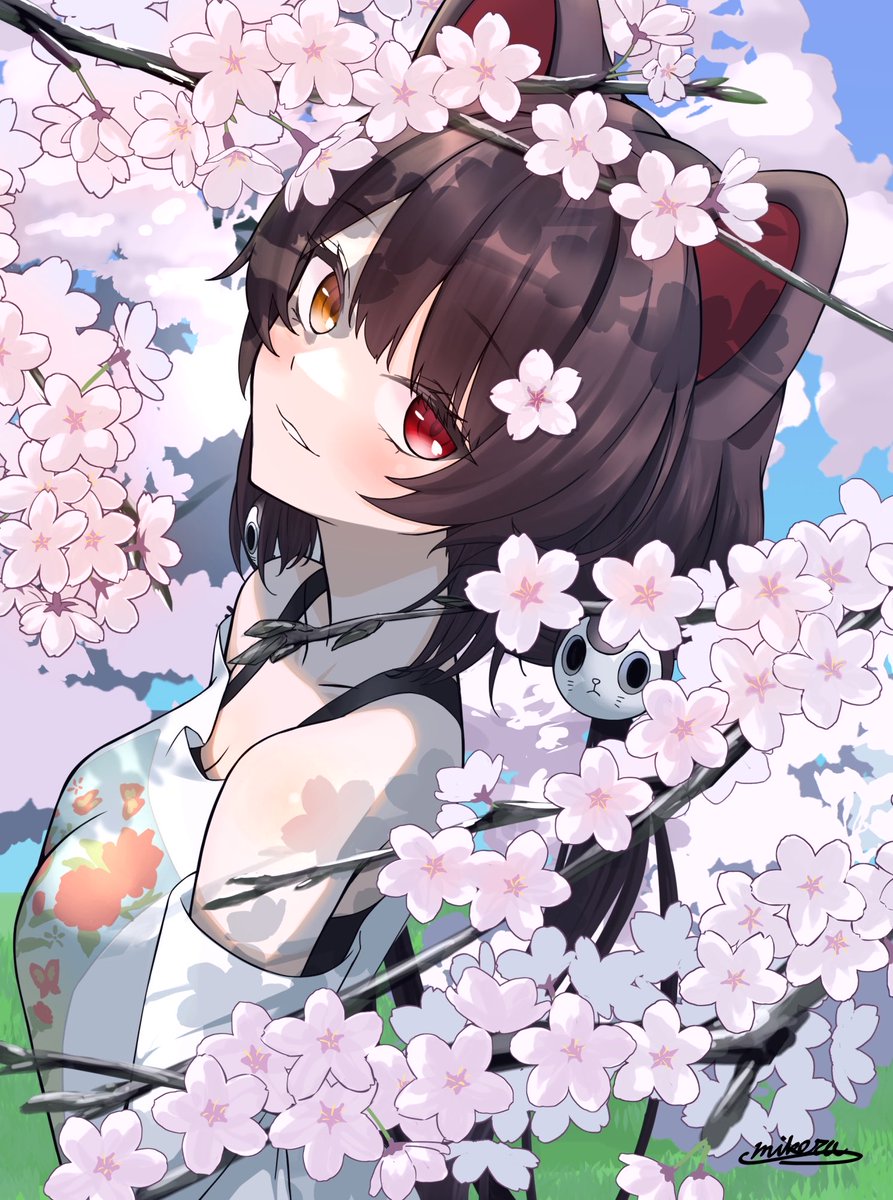 桜とケルベロスと
#いぬいらすと