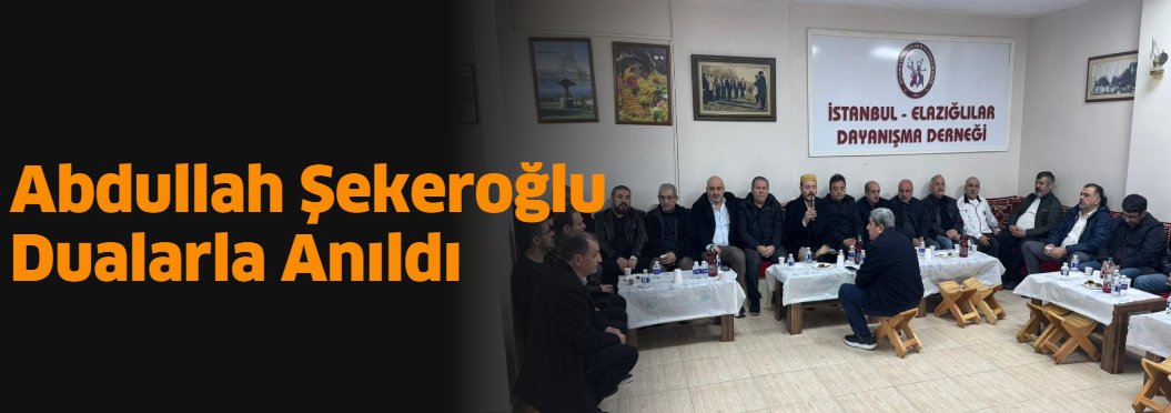 Abdullah Şekeroğlu Dualarla Anıldı elazighaberkent.com/haber/27779989… 
#elazığ #elazığhaber