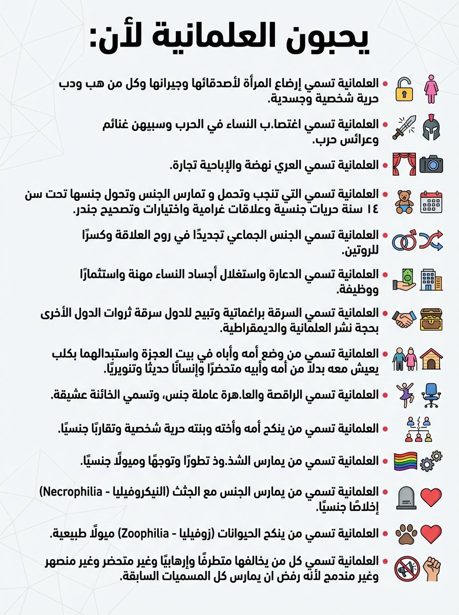 ProMoslms2's tweet photo. يحبون العلمانية لأن: https://t.co/1hJPkRvxmh