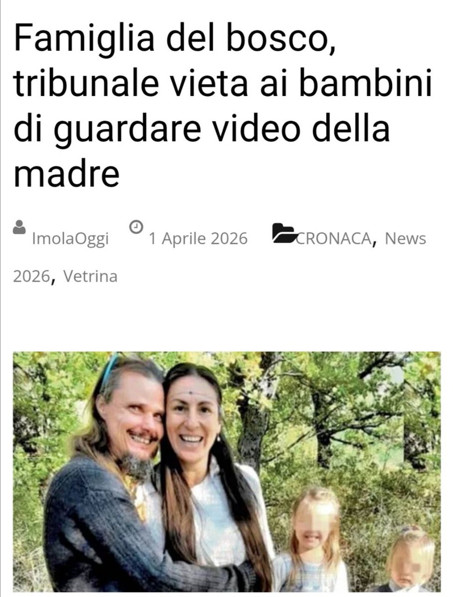 Famiglia del bosco, tribunale vieta ai bambini di guardare video della madre

🚀💯🔥🔝💥🔨💯⚡✌️✌️

VUOI  L O T T A R E  MA NON SAI COME?

CALL VOCALI RISERVATE COI V_V  
👇
t.me/+RpSTxOYoq2Q0Z…

CANALE  PRINCIPALE V_V 
👇
t.me/+x2KxrWVNcDo2Y…

🔝💥🔥🚀🔨💥‼️✌️✌️