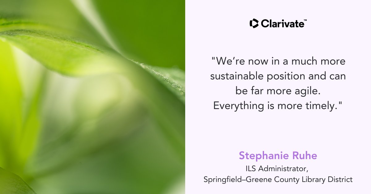 ClarivateAG's tweet photo. Want to boost community engagement without burning out your staff? Read these customer stories and discover how to build agile, community-first services that scale. #VegaLX #LibrarySuccess 

Download now: https://t.co/QtyE0OfjPx https://t.co/anedTrQ1TZ