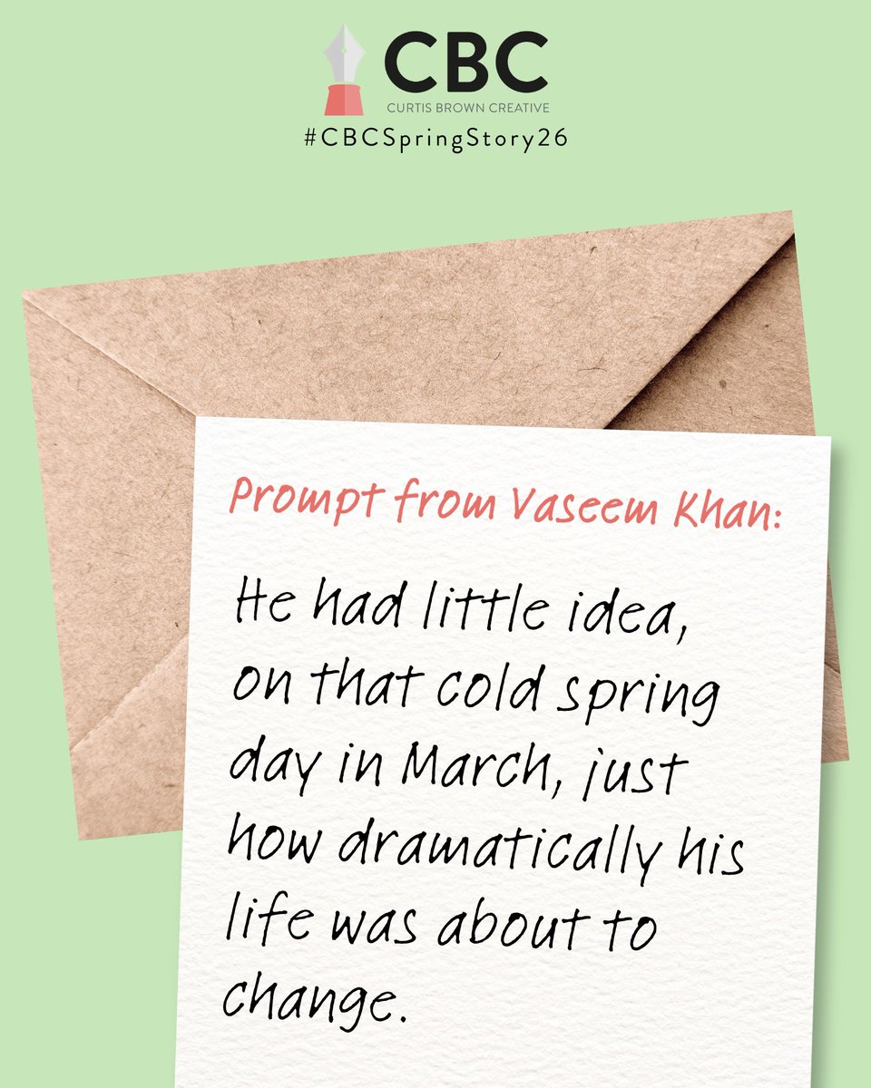 cbcreative's tweet photo. Our #CBCSpringStory26 writing competition is now open for entries on Instagram! Enter by Tues 5 May.

Write a flash fiction story inspired by one of the writing prompts set by our tutors to be in with a chance of winning a course.

Find out how to enter: https://t.co/4KuZTY20II https://t.co/msCswe9Xdp