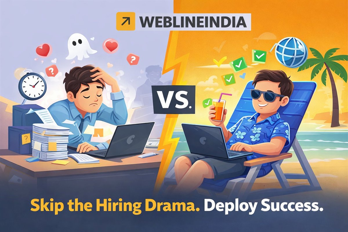 WeblineIndia's tweet image. Hiring a developer feels like dating…
Great on paper, slow to commit, disappears when needed 😅

Skip the drama. Build faster with dedicated dev teams 🚀
👉 weblineindia.com/contact-us.html

#HireDevelopers #StartupLife #RemoteTeams