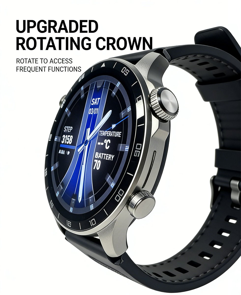pejeglobal's tweet image. Upgrade your everyday. Meet G13 ⌚️
Sleek. Strong. Smart.

Designed for style. Built for performance.
☑️1.43-inch AMOLED Touchscreen
☑️Precise GPS Positioning
☑️Health Monitoring

👉 Ready to upgrade your wrist game?
#Smartwatch #WearableTech #FitnessTracker #G13 #TechStyle