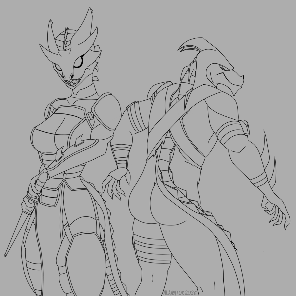 KingAlanator's tweet image. They must be putting something in the water on the island, these lizards be thicc as hell
(WIP)
#Fortnite #FortniteArt #Synthesis #Hybrid #Furry #FurryArt #Scalie #DigitalArt