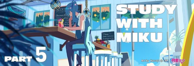 cfm_miku's tweet photo. 初音ミクブログ更新　作業用BGM『STUDY WITH MIKU - part5 -』が『39ch』で公開！part4から引き続きボサノバ！　https://t.co/A3qkJvmLX2　#初音ミク https://t.co/Dt06yPoALE