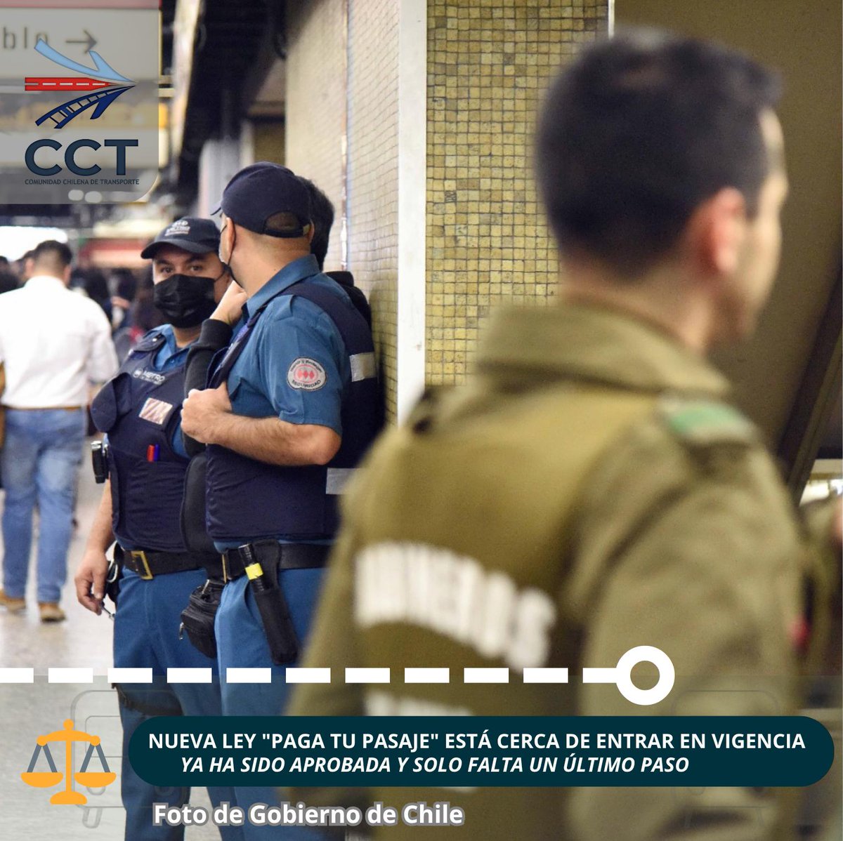 comchitrans's tweet photo. ⚖️ ¡OFICIAL! Aprueban ley "Paga tu Pasaje" para combatir la evasión 🚇🚍

🗞️ https://t.co/fSNCQsu81f

@MTTChile https://t.co/JOhNtPQhjG