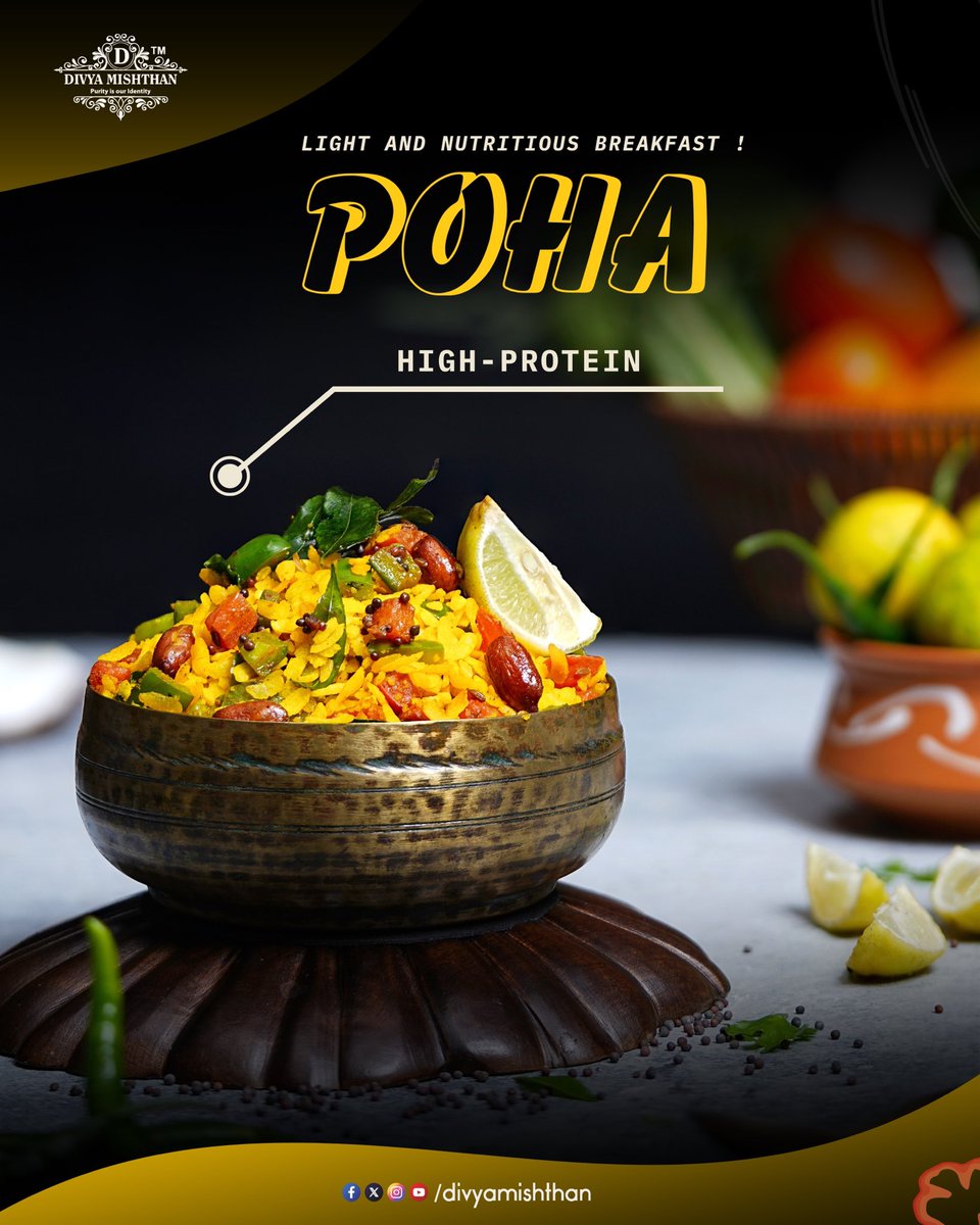 DivyaMishthan's tweet photo. Fresh Veggies, Light & Tasty – Perfect Poha Delight! 🌿🥣
#VegPoha #HealthyBreakfast #FreshAndTasty #LightMeal #DesiFlavours #IndianFoodLovers #MorningDelight #HealthyEating #PohaLove #TasteOfIndia https://t.co/8FDsqOjISr