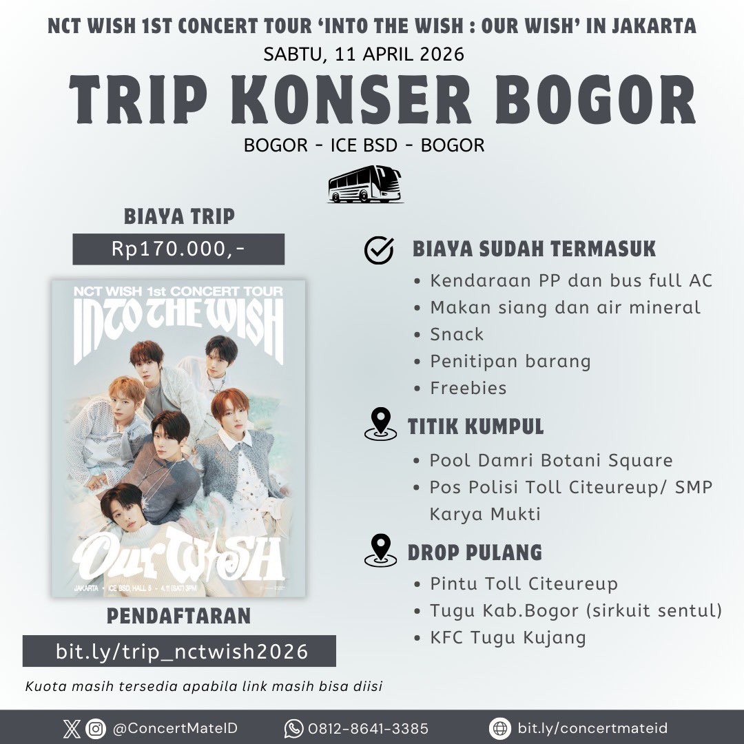 Trip Konser Bogor | ConcertMateID tweet media
