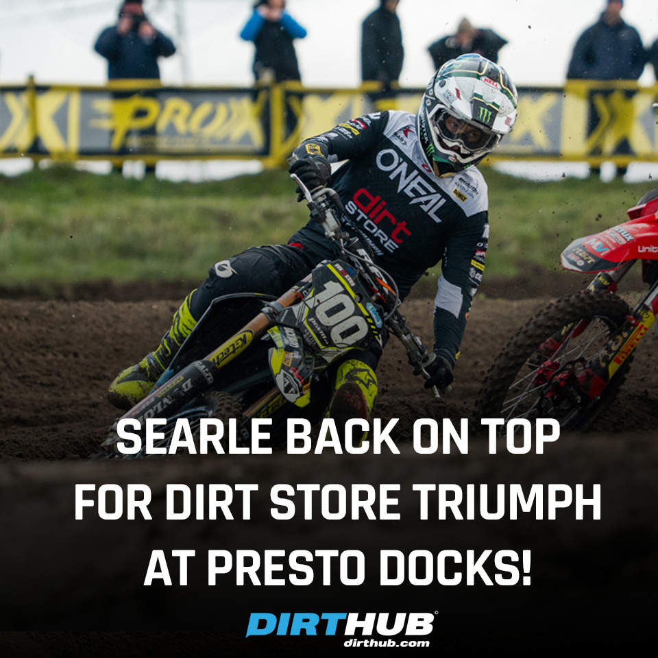 dirthubuk's tweet image. ⚫ 🥇 You can’t keep Tommy Searle down... TS100 &amp;amp; the Dirt Store Triumph Racing were back on top at Preston Docks on Sunday...

👀  Read their full MXGB Team Report 👉 dirthub.co.uk/searle-back-on…

📸 Cult Moto

 #motocross #moto #motox #dirthubuk #BritishMotocross