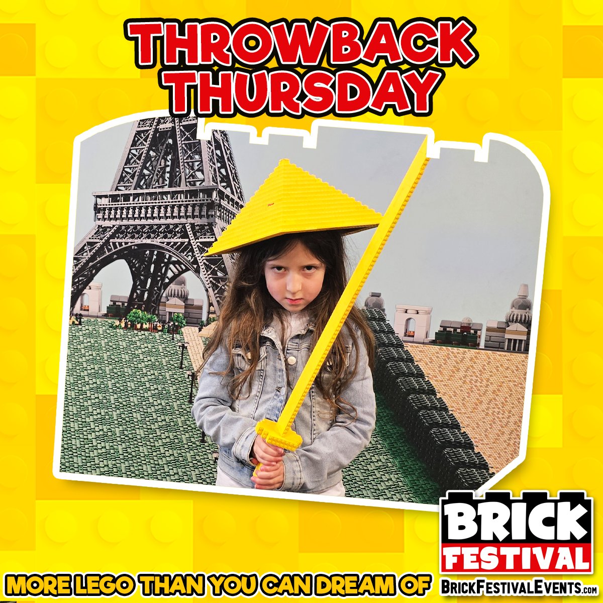 brick_festival's tweet image. How awesome is this creation made from our yellow Brick Pits at the Bolton Brick Festival in 2025. They made a fantastic wearable hat, and got right into character with that impressive looking sword!

#LEGOFun #legowearables #legosword #legohat #legofans #brickfestival