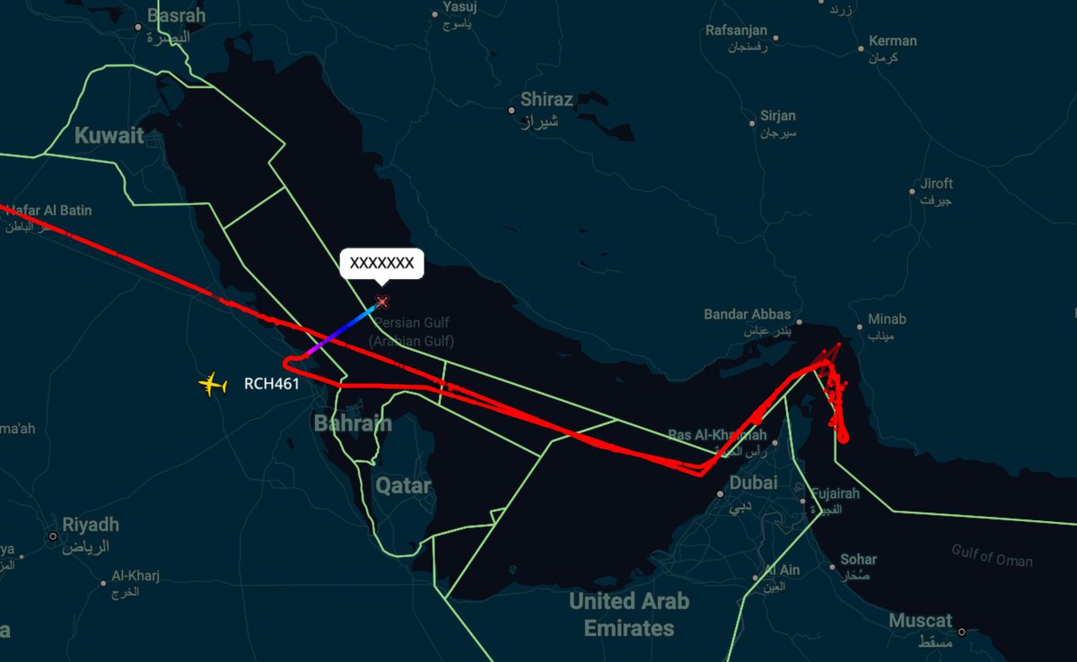 ArmchairAdml's tweet image. #USNAVY United States Navy - 🚨 7700 General Emergency

Northrop Grumman MQ-4C Triton 1x
#AE7815 169804 - Unknown C/S

A US Navy MQ-4 drone operating over the Persian Gulf and Strait of Hormuz has declared an emergency en route back to Sigonella Naval Station.

At 0956z it made a