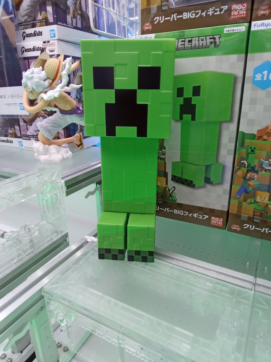 プライズ情報】 マインクラフト クリーパーBIGフィギュア 本日4月9日