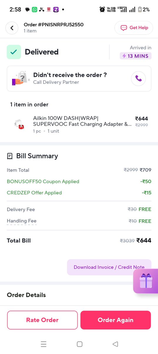 hk9950's tweet photo. @ZeptoNow Today Ordered Ailkin 100W Super Charger but this Charger Very Slow . So I Chat with your Executive dhanwanti baniya and She Disconnects my Chat . Really Very Frustrated With Your Service. Asure In future don't buy any product through Zepto
M- 9958806179 @aadit_palicha https://t.co/EQ3GDL2MjX