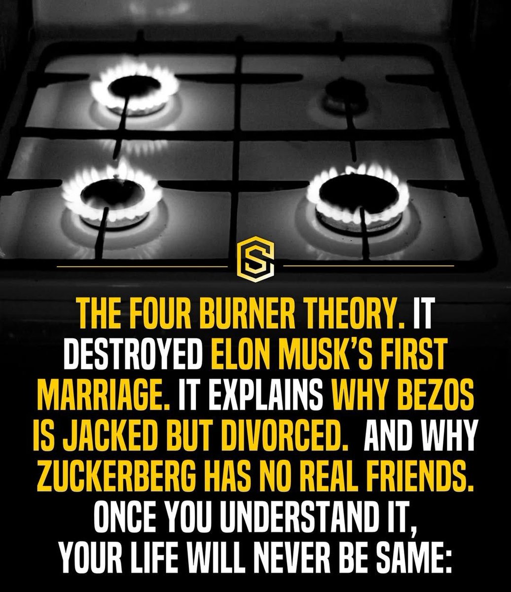 InspiroQuest's tweet photo. THE FOUR BURNER THEORY

// Thread // https://t.co/RPTVLdw7rs