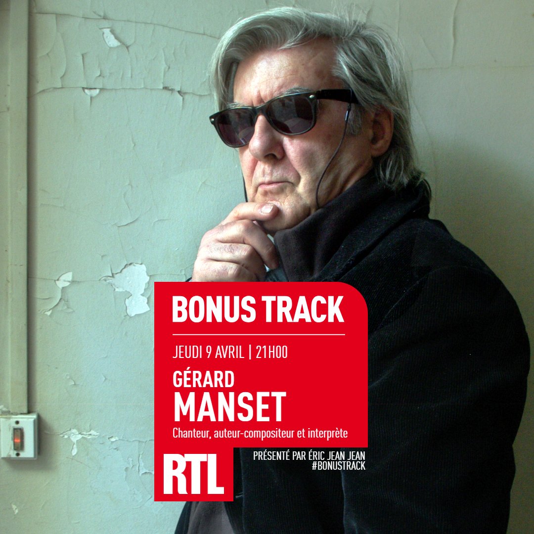RTLFrance's tweet photo. 🎶📻📀 Ce soir, de 21h à 22h, #GerardManset sera l'invité exceptionnel d' @eric_jeanjean dans #BonusTrack sur #RTL ! Pendant une heure, il reviendra sur l'histoire de ses plus grandes chansons ! https://t.co/9MtayMZ7sU