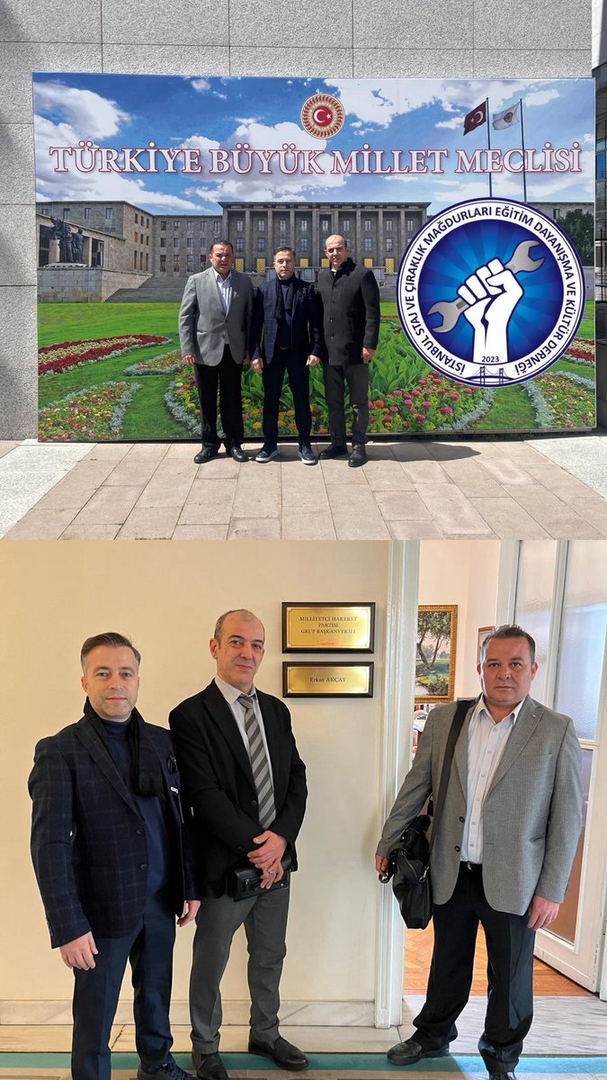 📍 Sesimizi Duyurmak İçin Ankara’dayız!

İstanbul Staj ve Çıraklık Sigortası Mağdurları Derneği olarak, yıllardır süregelen mağduriyetimizin çözümü için Türkiye Büyük Millet Meclisi’nde görüşmeler gerçekleştirmek üzere Ankara’dayız.

<a href="/Muratav12037994/">MURAT AVCI</a>
<a href="/fatihyuksel1981/">Fatih Yüksel</a>
<a href="/cuneytsar34/">Cüneyt ¹⁹⁰⁷</a>