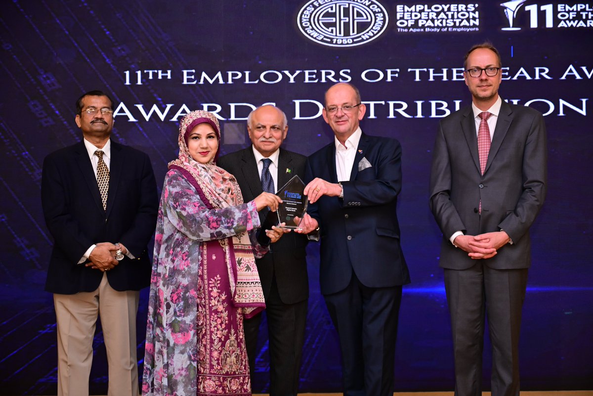 gtonstol's tweet photo. Excited to join @efp_pak at the Employer of the Year Awards in Karachi.

Encouraging to see businesses in Pakistan investing in skills, safer workplaces, and more inclusive practices — key to staying competitive and growing sustainably. Responsible business is good for workers and good for business.