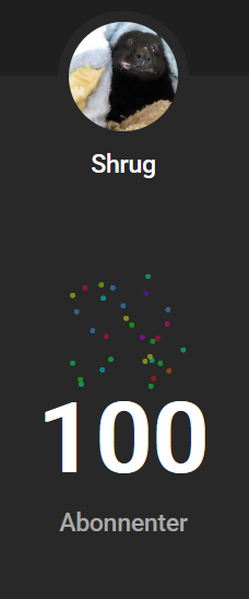 shruggern's tweet photo. 100 subs on Youtube, my childhood dream of getting 100 subs is completed✅
Thank you! https://t.co/w4515eE3Tb