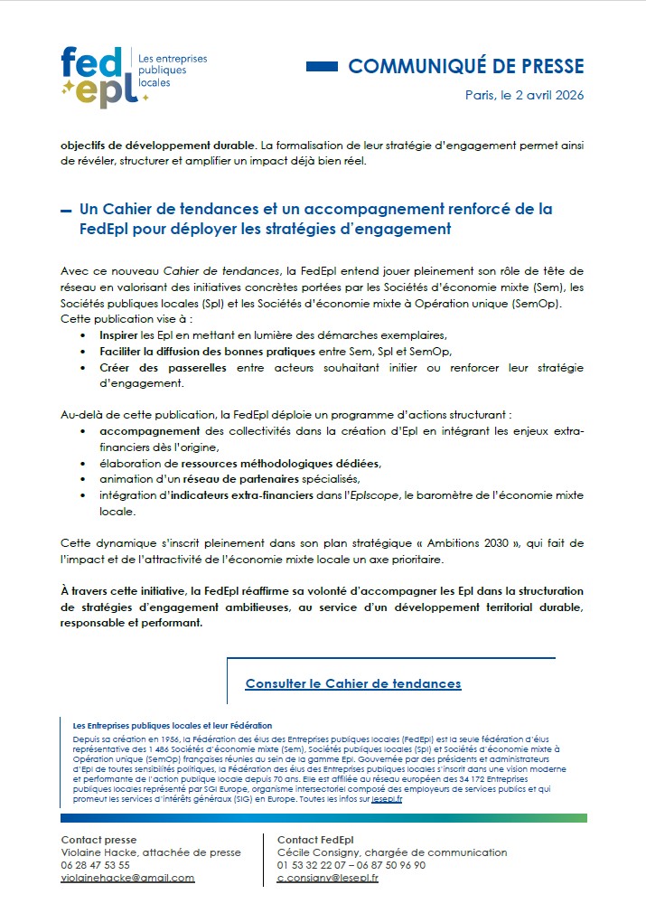 Fédération des élus des Ent. publiques locales tweet media