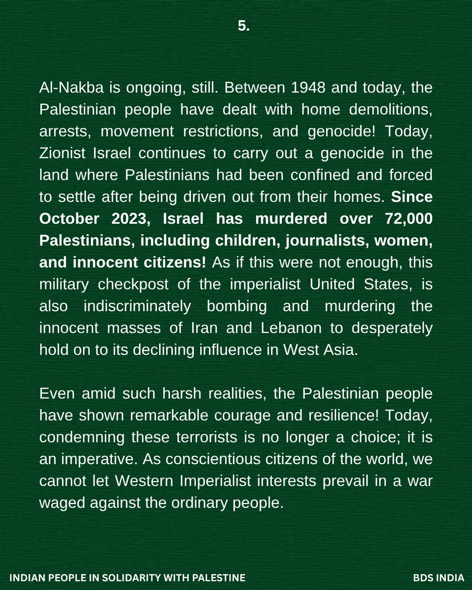 Indian People in Solidarity with Palestine tweet media