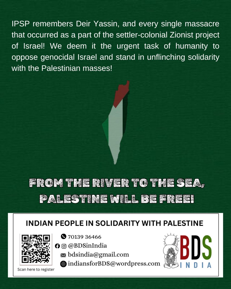 Indian People in Solidarity with Palestine tweet media