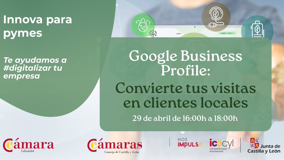 cam_valladolid's tweet image. 💡Aprende cómo tener presencia digital en tu zona y ser de los primeros resultados 

Más información e inscripciones➡️camaravalladolid.com/evento/google-…

Financiado por @empresasjcyl y @camarascyl 

#PresenciaDigital #Clientes #Negocio