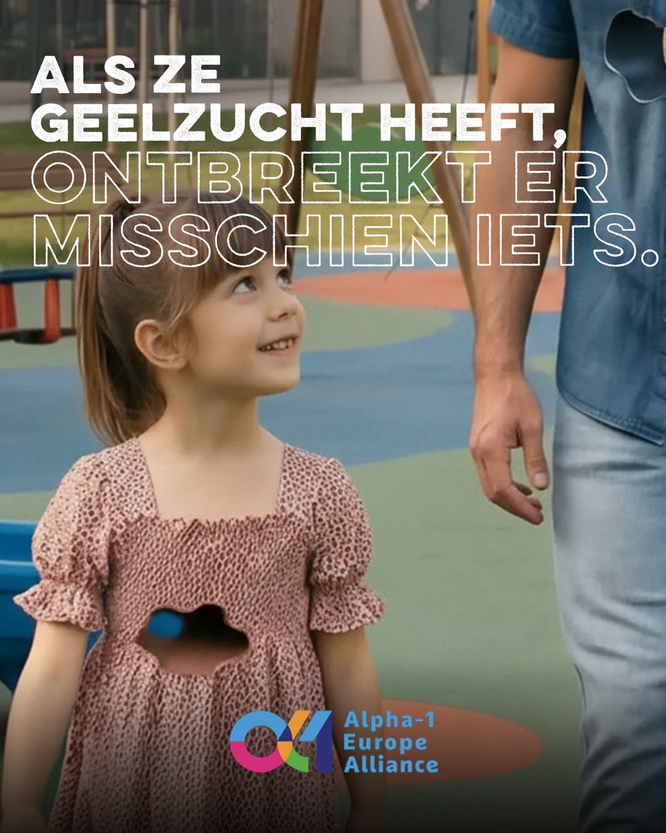 alpha1bel's tweet photo. Kan aanhoudende geelzucht bij een pasgeborene het ontbrekende stukje zijn in de gezondheidspuzzel? Het is cruciaal om te denken aan alfa-1-antitrypsinedeficiëntie (AATD). Bij AATD hoopt abnormaal alfa-1-antitrypsine (AAT), een beschermend eiwit, zich op in de lever, wat leidt tot orgaanschade. Aanhoudende geelzucht bij pasgeborenen is vaak de primaire indicator van deze erfelijke aandoening en wijst op leverbetrokkenheid. De diagnose AATD is eenvoudig: een bloedtest is genoeg. Meer informatie: https://t.co/1cwYES80lq #TheMissingPiece #UnitedForAlpha1