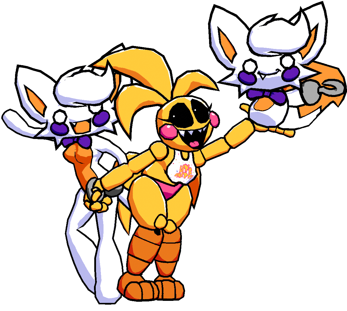 FunkiestBunny's tweet image. PLEASE STAND BY.

(Full body Lolbit based on the art by @/MalachiMoet)

#frickbears3 #fivenightsatfrickbears #b3d