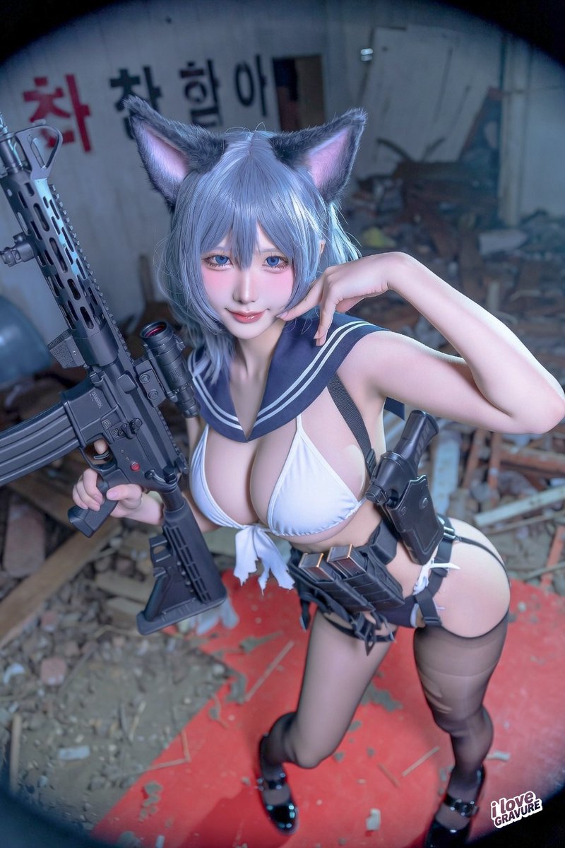 sky_Queens19's tweet image. Photography by AI 🔫 
용병 캣 걸 코스프레 어때?
#AIgenerated #PhotographyByAI #catgirl #cosplay #militarycosplay #gunplay #waifu