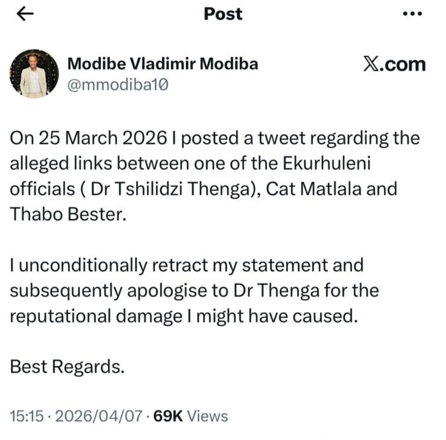 Modiba will never publicly criticize the EFF, he is  the orchestrator of the smear campaign against Mayor Xhakaza. 

Whispers link him to Dr. Mashazi and the suspended CIO, Moloko Monyepao. This is politics at its most personal and most reckless.

#EFF