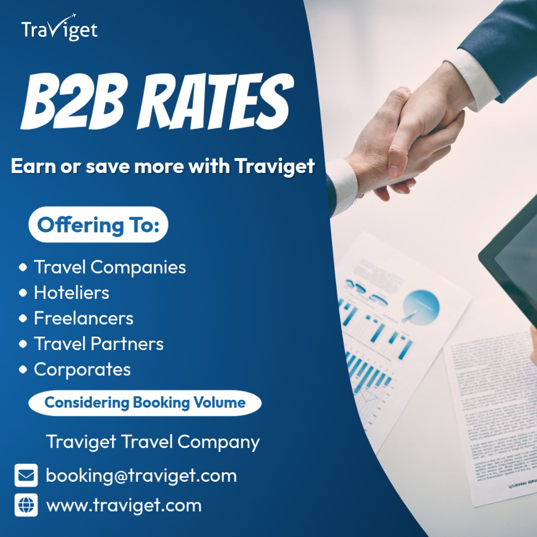 traviget's tweet image. Earn or take commission or save more with Traviget traviget.com/custmize_book_…

#b2b #b2bsales #traviget #india #global