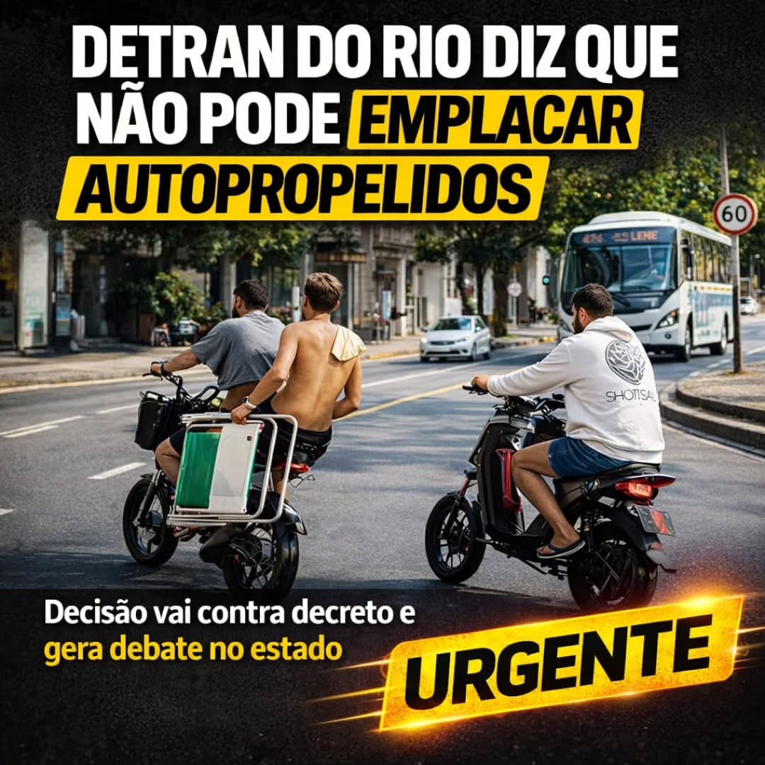 InformeRJO's tweet photo. A Prefeitura do Rio passou a exigir habilitação e emplacamento para autopropelidos, mas o Detran-RJ afirmou que não pode realizar o registro desses veículos. https://t.co/q9QVzWGCbs