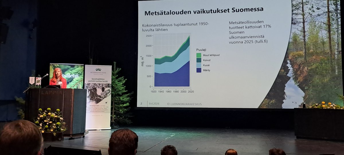 Iltapäivän puheenjohtaja ja ensimmäinen alustaja <a href="/LukeFinland/">Luonnonvarakeskus</a> tutkimusprofessori <a href="/AnneTolvanen/">Anne Tolvanen</a> kertoo esityksessään: Ennallistamisasetus tarvitsee pelkkien kustannusarvioiden lisäksi myös hyötyjen arviointia ja uusien mahdollisuuksien kartoitusta. #LapinMTP