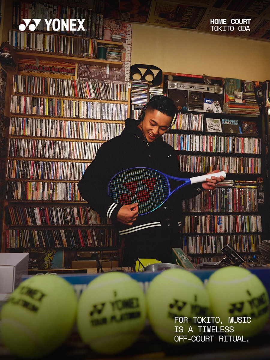 yonex_tennis's tweet photo. Pre-match playlist. 90s vibes.
#TimelessTokito #HomeCourt
#TokitoOda @OdaTokito https://t.co/fGF6EYaDa7