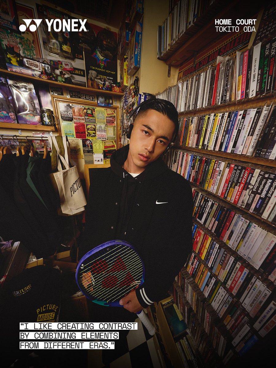 yonex_tennis's tweet photo. Pre-match playlist. 90s vibes.
#TimelessTokito #HomeCourt
#TokitoOda @OdaTokito https://t.co/fGF6EYaDa7