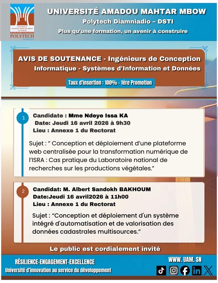 Université Amadou Mahtar MBOW tweet media