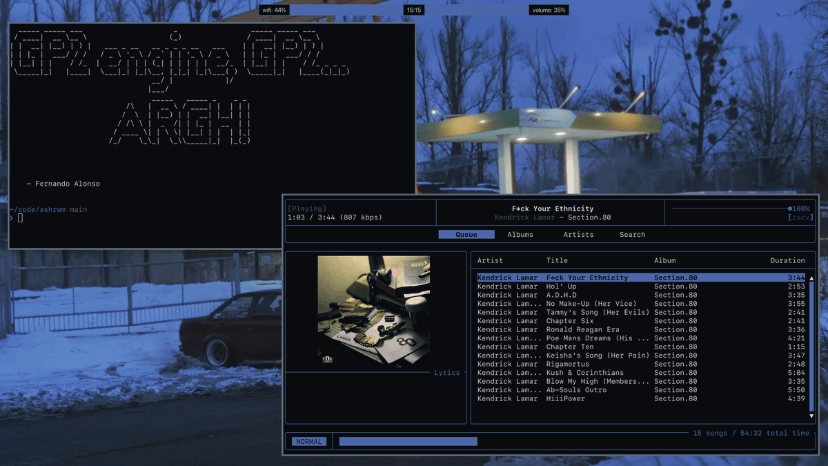 bot_unixporn's tweet image. [OC] [ashrwm] - a minimal, dynamic tiling WM written in Janet
Link: redd.it/1sglryy

#unixporn #linux #screenshot