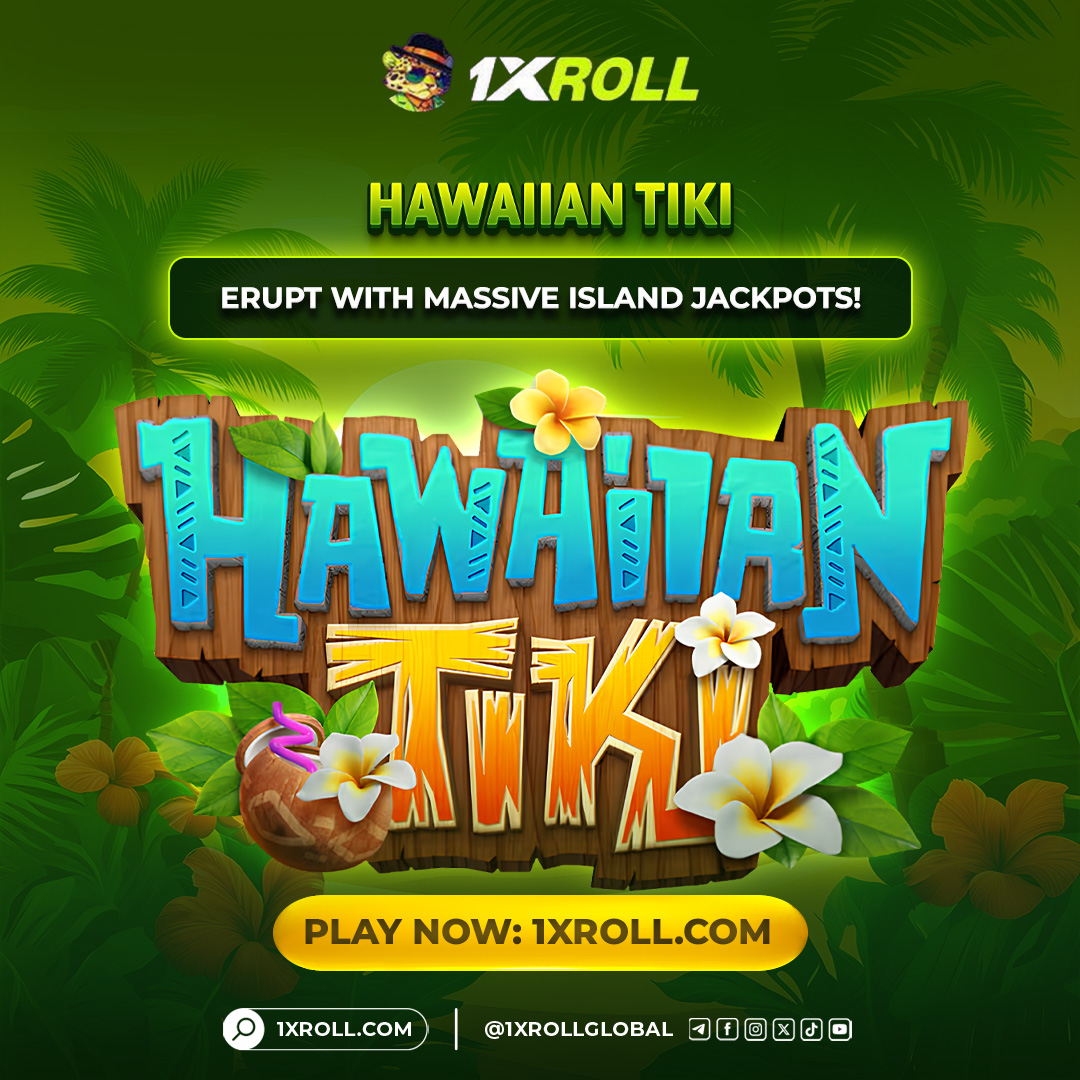 1XRoll1's tweet photo. SLOTS • HAWAIIAN TIKI

Step into a tropical paradise where island vibes meet explosive wins!

✅Trigger Wilds &amp; multipliers with Tiki magic
✅Activate Free Spins &amp; bonus features
✅Chase island treasures up to 10,000x

👉 Play now: https://t.co/LW2rXd6XGP

#1XRoll #HawaiianTiki https://t.co/OrfyrPd33s